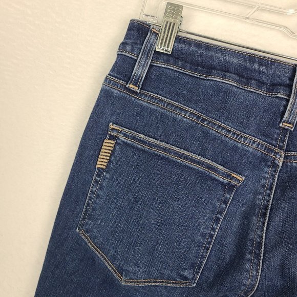 Paige Jeans Womens 27 Hoxton Slim Fray Adanah Distressed Dark Wash NWOT - Picture 5 of 7